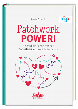 Buchcover: Patchwork Power (entstanden im Rahmen meiner Festanstellung als Artdirektorin im Junior Medien Verlag) 